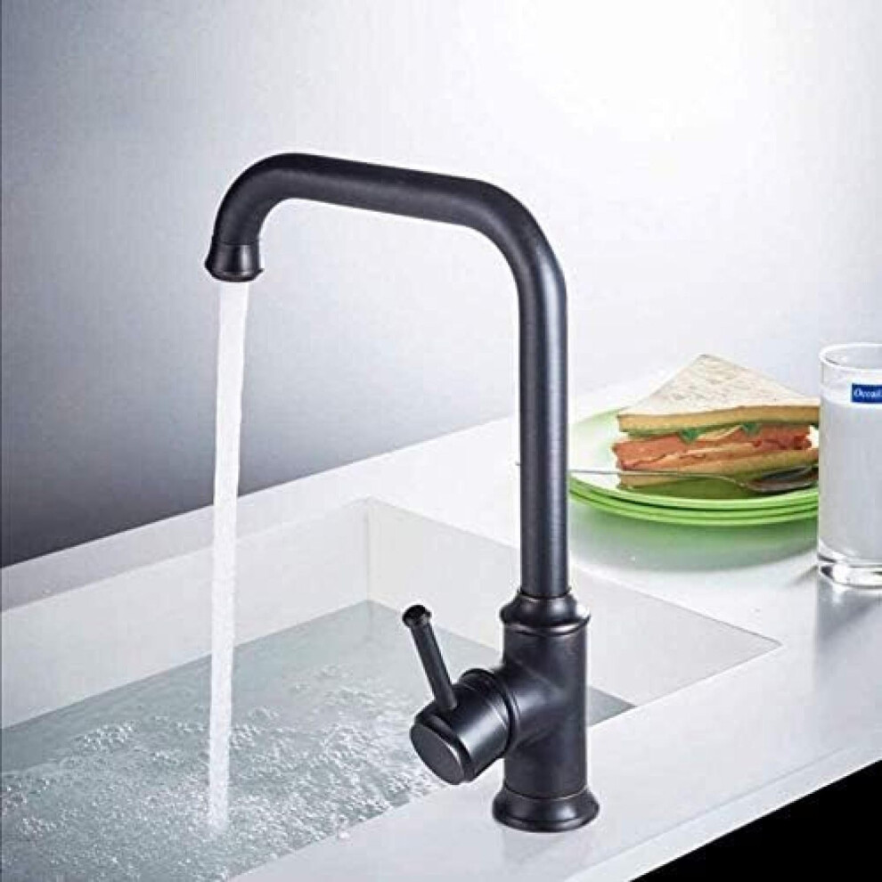 Kitchen Taps Brass Black Hot Cold Water Mixer Tap For Basin Contemporary Mixer Tap 9382693229663