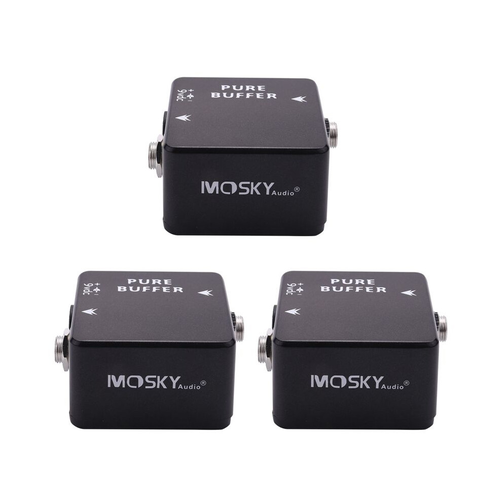 3X Mosky Pure Buffer Guitar Pedal Buffer Guitar Effect Pedal Full Metal Shell Guitar Parts & Accessories 6033063992818
