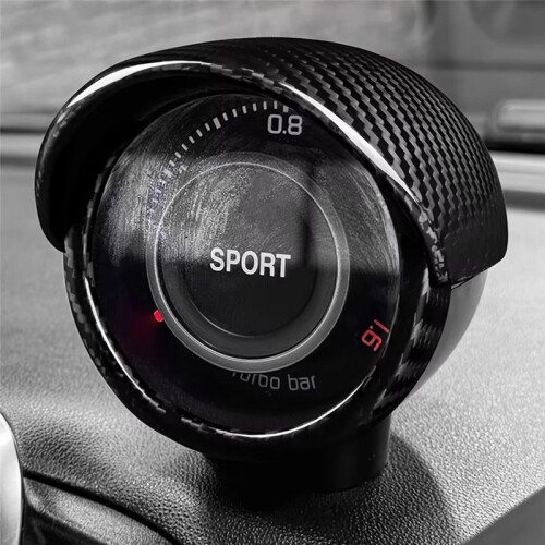 Auto-Turboring-Aufkleber, Echte Hartcarbon-Abdeckung für Abarth 595 2012-2023 2