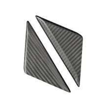 Real Carbon Fiber Car Front Window Side Triangle A Pillar Panel Trim for Mustang 2024+ Accessories Matte