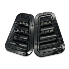 1 Pair Front Hood Side Trim Cover Hood Vent Intake Vent Snow Cover for 2003-2019 New High Quality