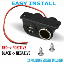 USB-Anschlüsse, Steckdose, 5 V, 3,1 A, Dual-USB, Integrierter Auto--Adapter, Feuerzeug, Mehrfachstecker, Zigarettenanzünder, Auto-Ladegerät,