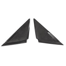 Real Carbon Fiber Car Styling A-Pillar Sticker Front Window Triangle Cover Trim for GTR R35 2008-2016