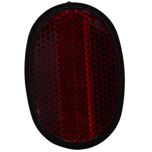 1 pcs Bicycle Rear Tail  Reflector Mudguard Oval Warnning Red black 1