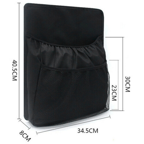 Car Net Mesh Pocket  Back Multi-Pocket Storage Bag Organizer Holder Black 2