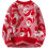 Men's Winter Jumper Long Knitted Crew Neck Pullover Red Size L Warm Student 3