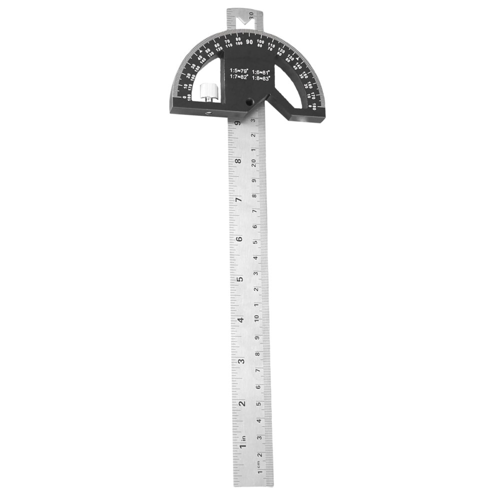 Woodworking Scribing Angles Ruler 8Inch Stainless Steel Marking Ruler Protractor Finder 9382693104021