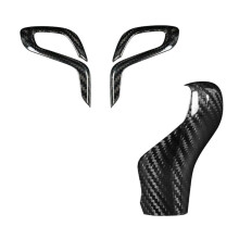 Carbon Fiber Car Shift Gear Knob Trim Cover Car Retrofitting Accessories for F90 M5 F97 X3M F98 X4M 2019-2023