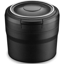 Windproof Car Ashtray with Lid Compatible with Toyota Yaris Cross Yaris 20002024 Portable LED Detachable Black Ash Tray
