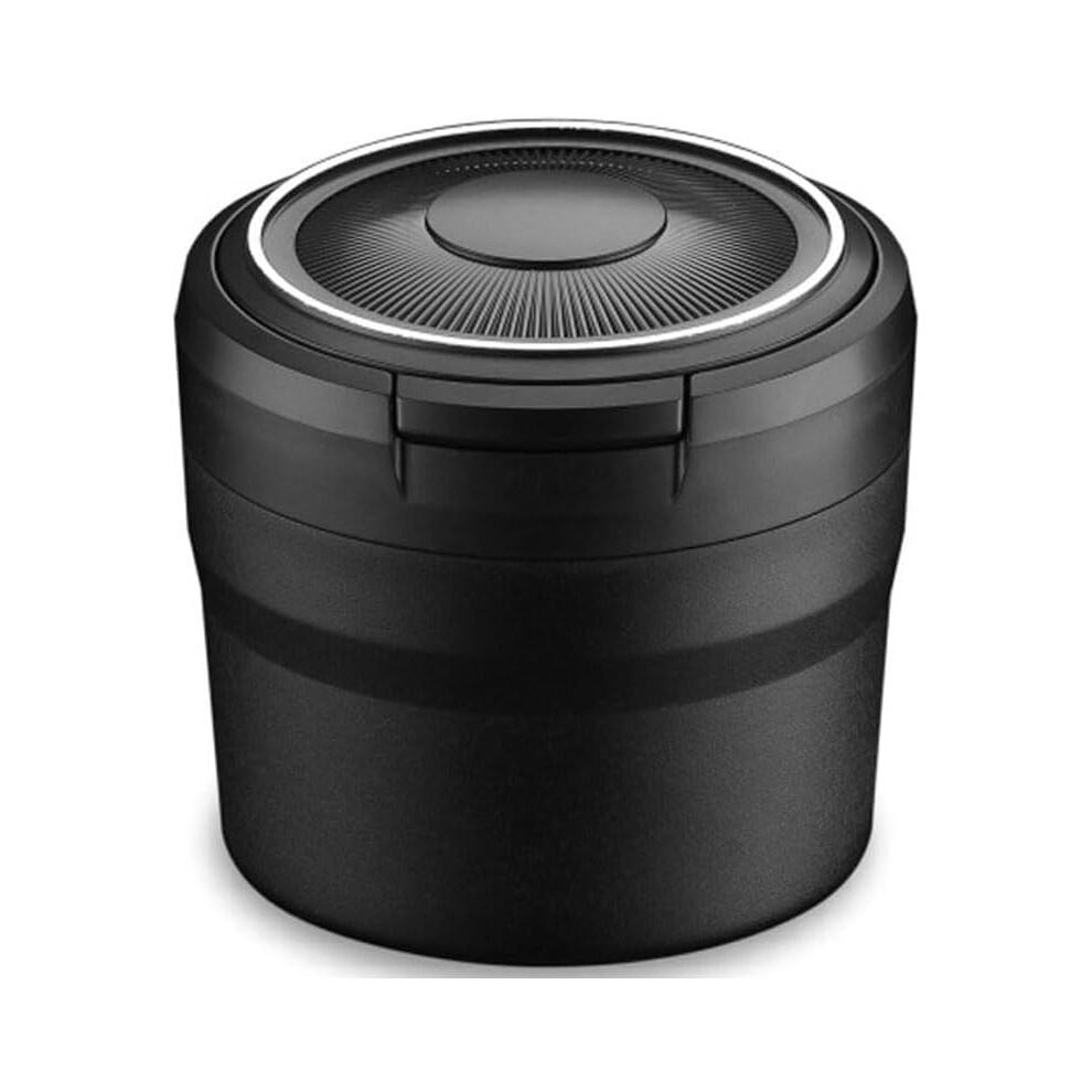 Windproof Car Ashtray With Lid Compatible With Toyota Yaris Cross Yaris 20002024 Portable Led Detachable Ash Tray Black 9189345544057
