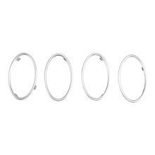4PCS Dash Air Conditioning Outlet Vent Trim Ring Cover 4M51-A014L21-AD for Focus MK2 2005-2013 4M51A014L21AD B