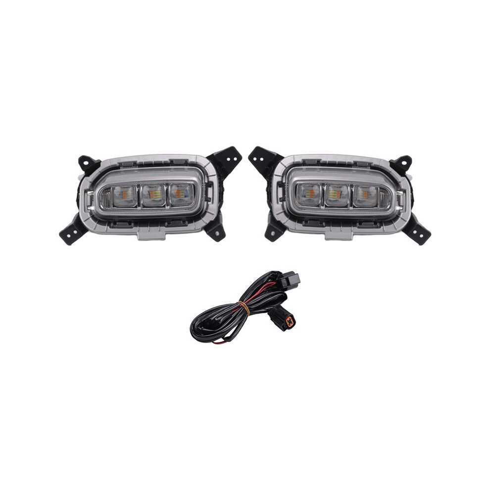 Car Led Drl Daytime Running For Seltos Kx3 2020 2021 Turn Signal Indicator Fog Lamp, And Light/White/Yellow 6032201759283