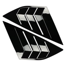 Rear Side Window Louvers for  Focus ST  MK3 Hatchback 2012-2018 Accessories Air Vent Scoop Cover, Bright Black