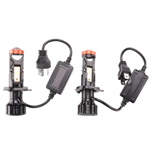 H4 LED  Projector 3D Lens 90W 25000LM Motorcycle Headlight Automobile Bulb Conversion Kit Hi/Lo