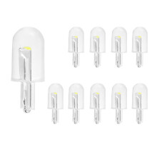 10 Piezas Coche LED T10 W5W COB LáMpara de CúPula de Lectura Luz de Marcador Luces de CuñA Bombillas de MatríCula 168194192 12V