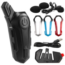 Motorfiets Helm Intercom Universele Intercom Headset met Ruisonderdrukking voor Volledige Helm 3 Kleuren Frame