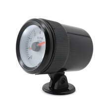 Automotive 2-Zoll 52 mm Blaulicht-Schwarzkreis-Drehzahlmesser 0-8000 U/Min für 1-8 Zylinder LED-Licht