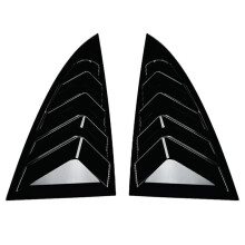 For Model 3 Highland 2024+ Rear Side Window Louvers Air Vent Scoop Shades Cover Blinds Spoiler Gloss Black