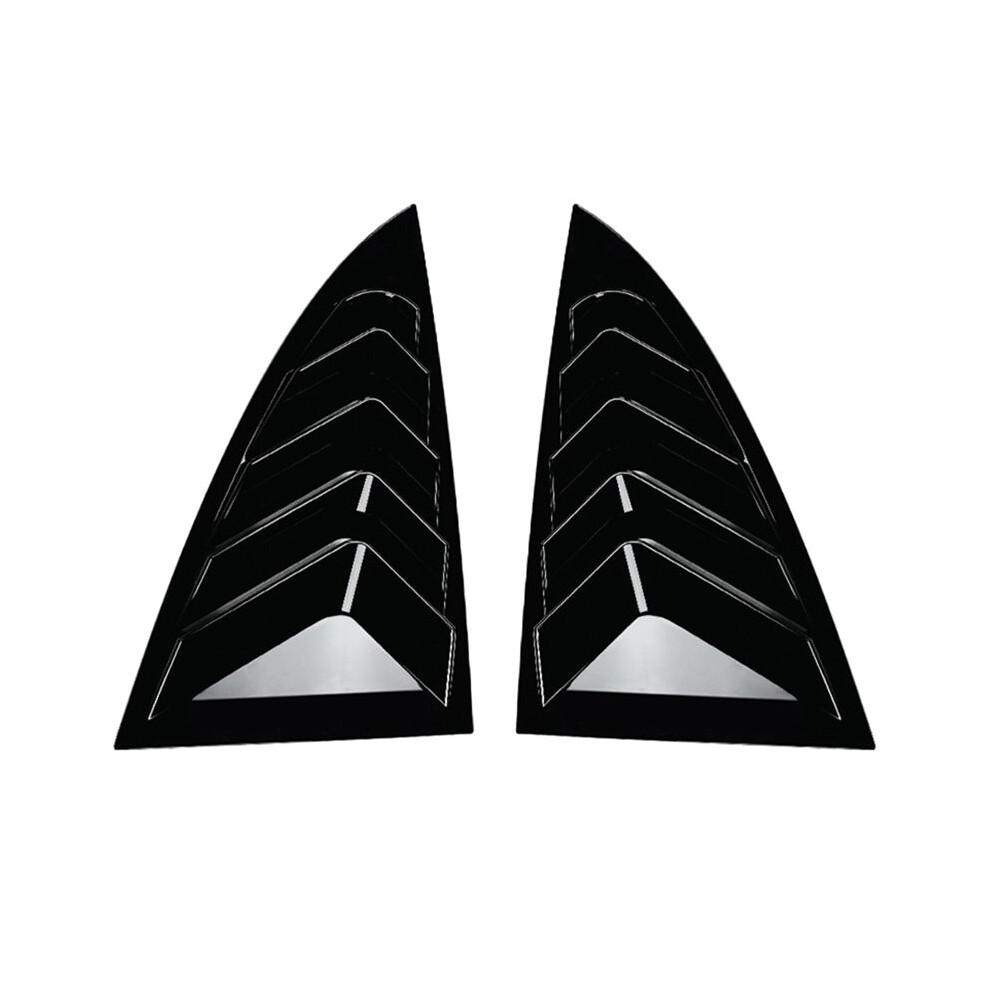 For Model 3 Highland 2024+ Rear Side Window Louvers Air Vent Scoop Shades Cover Blinds Spoiler Gloss Black 6031041019878