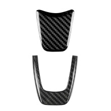 Real Hard Carbon Fiber Sticker Car Steering Wheel Cover Trim Accessories for 500 Abarth 595 2012 2013 2014 2015