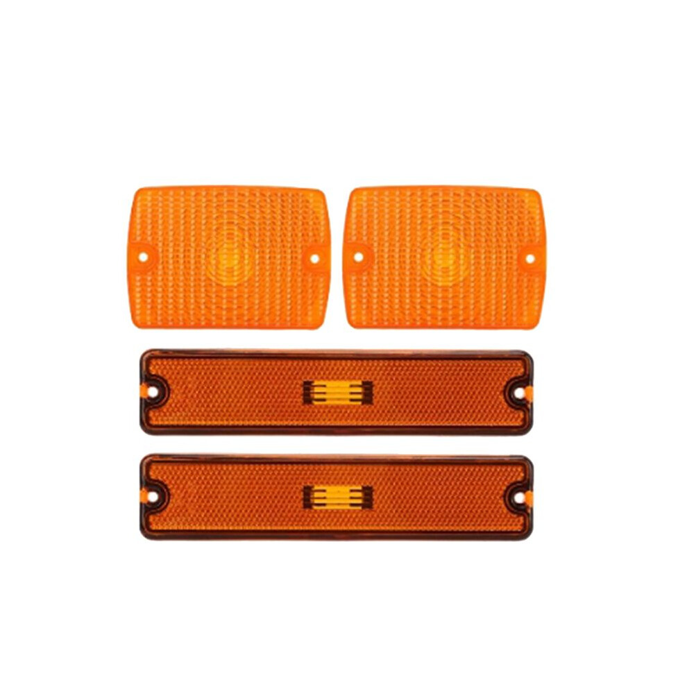 Car Front Bumper Side Cover 56001378 56001424 For Yj 1987-1995 Turn Signal Cover Light/Yellow 6031844357344