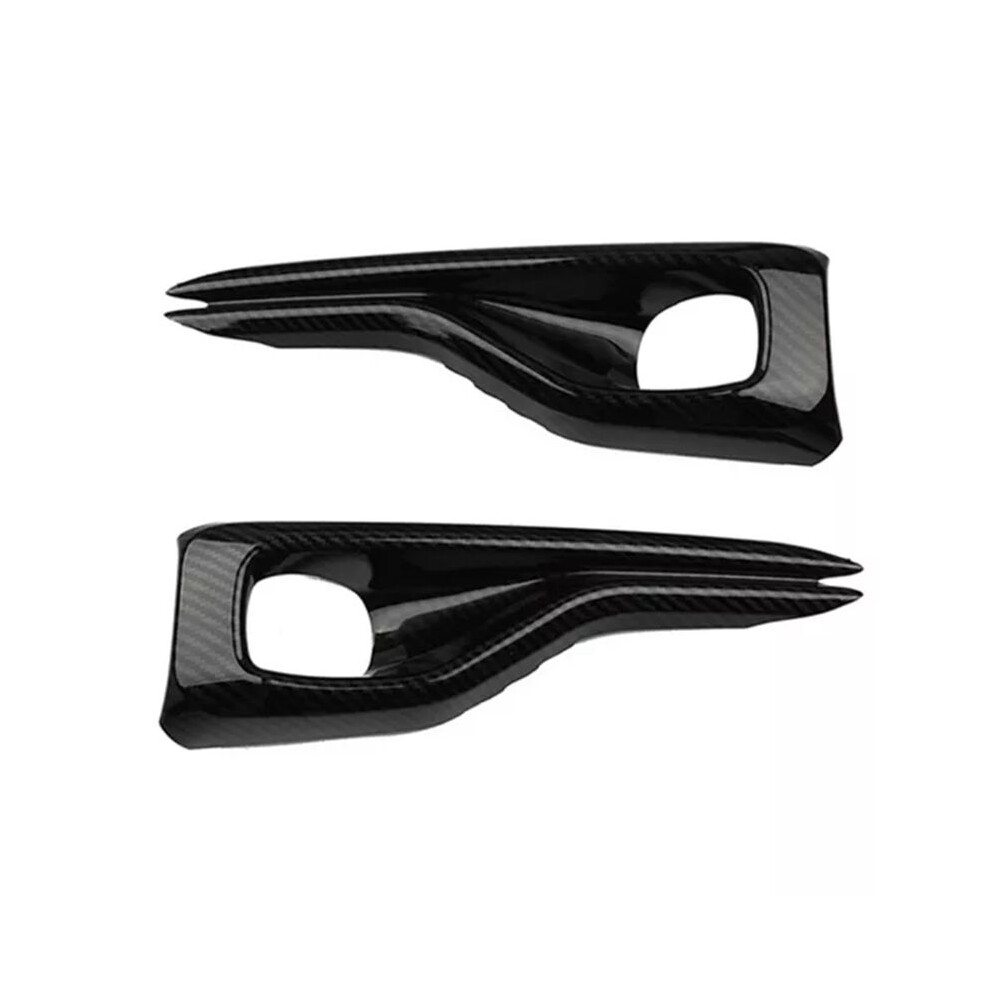 Car Styling Fog Cover Fog Lamp Eyebrow Trim Strips For Focus Mk4 2019+,Carbon Fiber Pattern Light 6031918734316