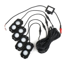 LED-Rock-Lights, RGB-Rock-Lights, Ferngesteuert, Wasserdicht, LED-Neon-Unterbodenbeleuchtung für Offroad-ATV, SUV, RZR