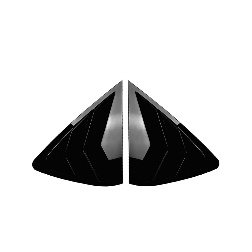 Car Rear Window Shutter Cover Trim Window Louver Side Vent Trim For X6 F16 2015-2019 Gloss Black 6031527334310