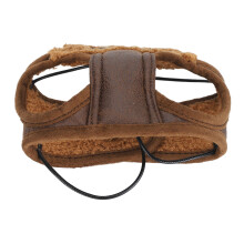 Cappello da cane Aviation 37 cm / 14,6 in pelle PU colore caffè