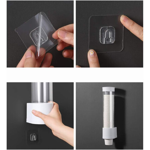 Disposable Paper Cup Dispenser WallMounted Automatic Cup Holder Rack For Restaurant Cup Container 2