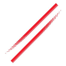 Winglet Diffuser Lip 2Pack Car Side Stripes Glossy Red Vinyl Sticker Decals For Side Skirts DIY Auto Wrap
