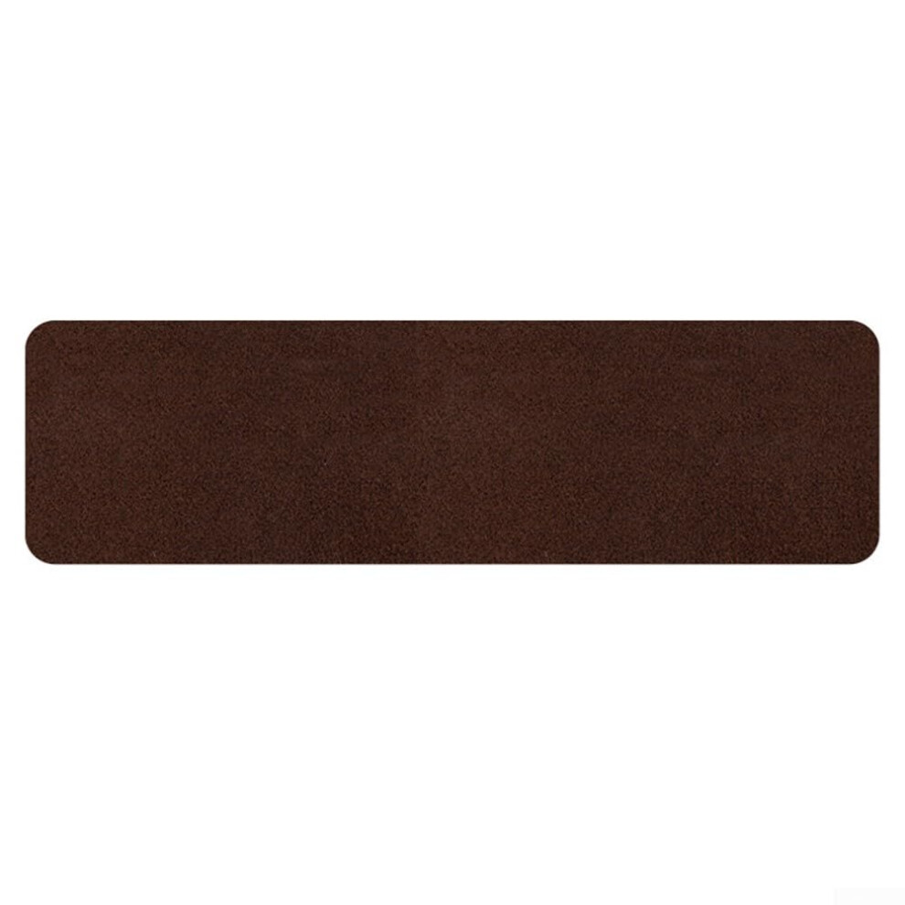 Brown Nonslip Stair Treads For Elderly Safety, Selfadhesive Washable Mats For Wooden Steps, 76X20cm