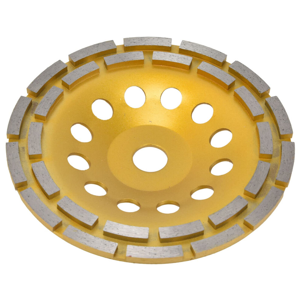 Diamond Cup Grinding Wheel Double Row Concrete, Granite, Marble 125Mm And 180Mm, Abrasive Segmented Cup Wheel 9347817398656