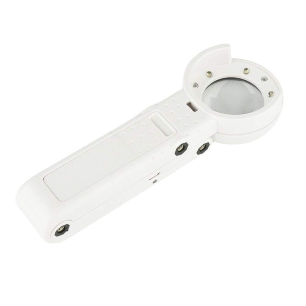 Handheld Reading Magnifier With LED Lamp Antique Lens  Magnification Desktop Stand Multifunctional Magnifying Glass
