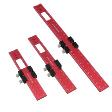 Woodworking Tools Ruler Pocket Ruler Aluminum Precision Ruler With TTrack Stops Inch And Metric Scale 3Piece Set