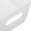 White Large Capacity PP Storage Basket with Handle, Durable Plastic Container 5