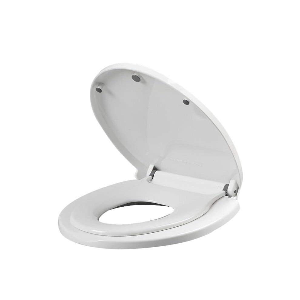 Toilet Seat With Toddler Seat Builtin Splash Guard For Toddler Training Potty White