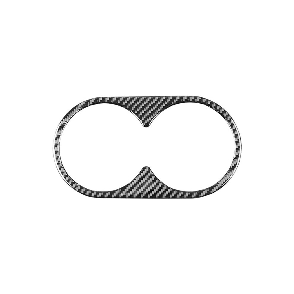 Carbon Fiber For Chevy Silverado Sirrra 1500 2014-2018 Rear Water Cup Holder Panel Cover Trim Interior Accessories 6033101965439