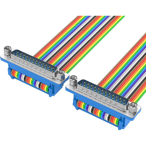 DB25 Parallel Male to Female Printer Cable 0.5m Speed Data Transfer with Secure Screw Lock 1