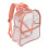 Waterproof PVC Clear Backpack, Heavy Duty See Through Bookbag with Get Through Security Feature, Ample Roomy Interior, Multiple Pockets for Organized 4