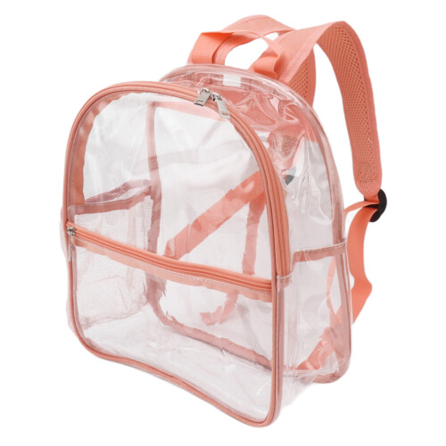 Waterproof PVC Clear Backpack, Heavy Duty See Through Bookbag with Get Through Security Feature, Ample Roomy Interior, Multiple Pockets for Organized 2