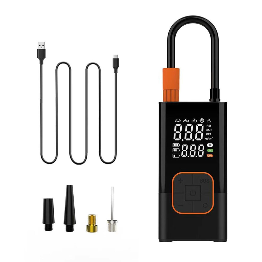 Portable Air Compressor Tire Inflator With Fast Inflation Usbc Charging For Car Motorcycle Bicycle 9199774972994