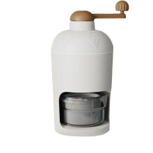 Manual Ice Crusher Stainless Steel Hand Operated Ice Shaver with NonSlip Base for Kitchen 500ML