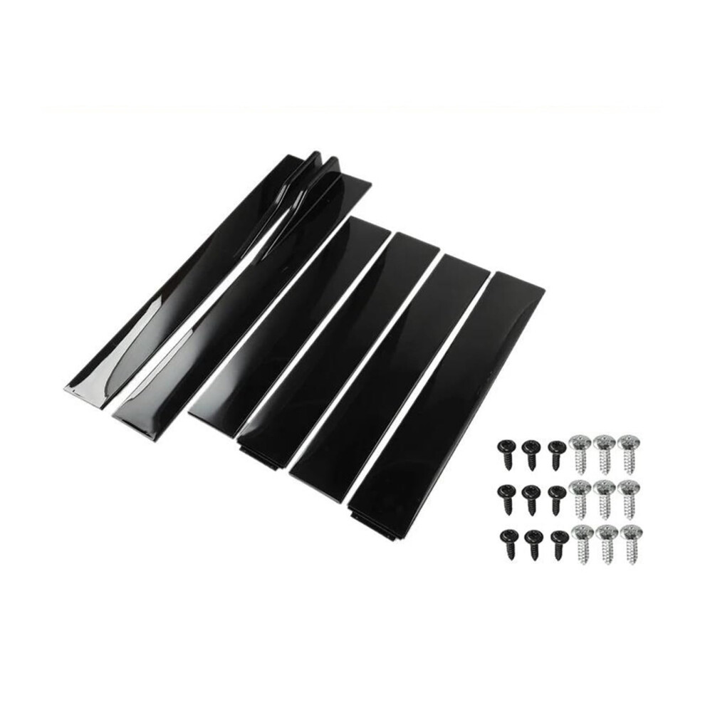Side Skirts 6 Pieces For Toyota Universal Cars 2M Or 2.2M Bright Extension Rocker Panels Lip Splitters Black 9347817400908