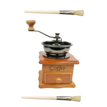 Manual Coffee Grinder with Ceramic Burr, Hand Crank Portable Burr Mill for Home and Travel