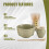 Set per Matcha, Set da Tè Giapponese Comprende Ciotola per Matcha con Beccuccio, Supporto per Matcha, Matcha In Bambù e Paletta In Bambù 5