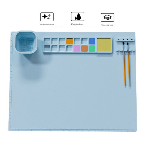 1PC Waschbare Silikon-Handwerks-Graffiti-Malmatte für Kinder-DIY-Silikonmalerei 1