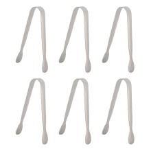 6 Kleine -Zangen, 4,25 Zoll, Kleine Zange Aus Edelstahl zum Servieren Von Speisen, Robuster Edelstahl 304 für die Küche
