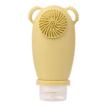 Botella de Viaje de Silicona Recargable, Cepillo de Limpieza Facial, Botellas de Champú Portátiles, Loción, Contenedor de Cosméticos D