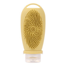 Botella de Viaje de Silicona Recargable, Cepillo de Limpieza Facial, Botellas de Champú Portátiles, Loción, Contenedor de Cosméticos, Viaje A